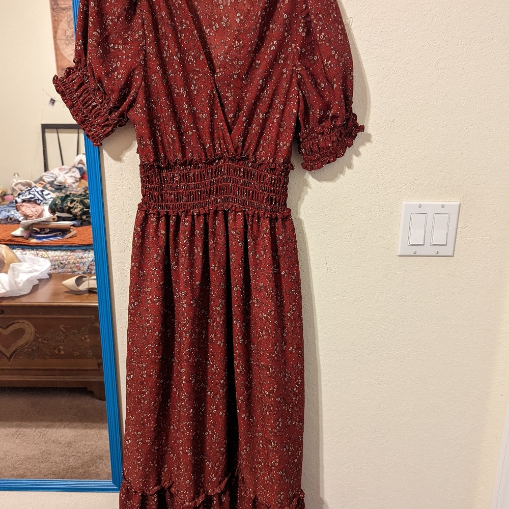 XL maxi floral dress